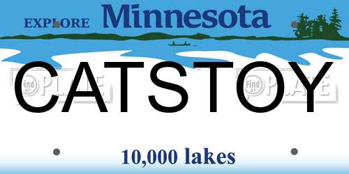 CATSTOY Minnesota License Plate