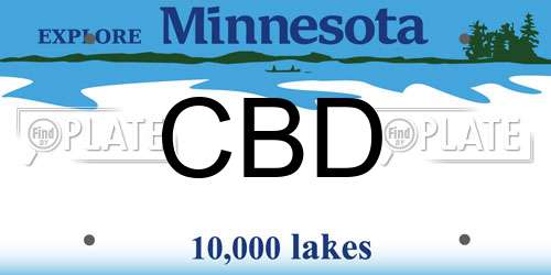 CBD Minnesota License Plate