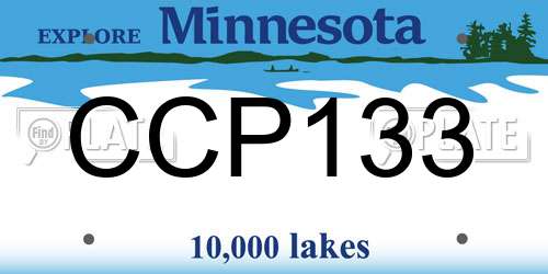 CCP133 Minnesota License Plate
