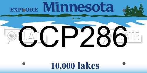 CCP286 Minnesota License Plate