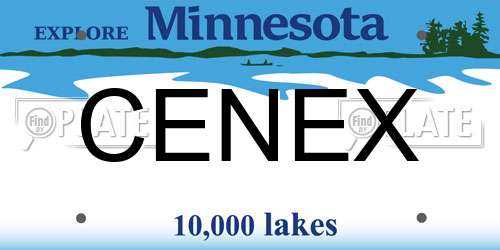 CENEX Minnesota License Plate