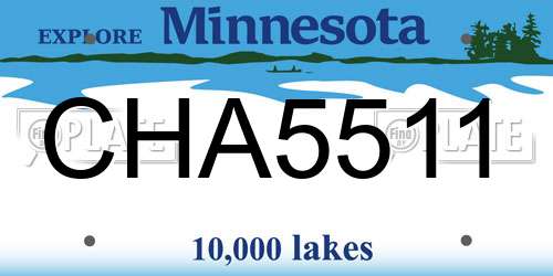 CHA5511 Minnesota License Plate