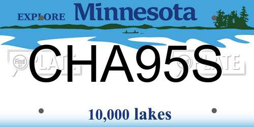 CHA95S Minnesota License Plate