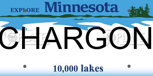 CHARGON Minnesota License Plate