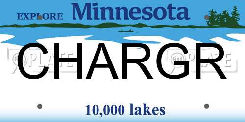 CHARGR Minnesota License Plate