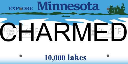 CHARMED Minnesota License Plate