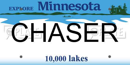 CHASER Minnesota License Plate