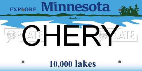 CHERY Minnesota License Plate