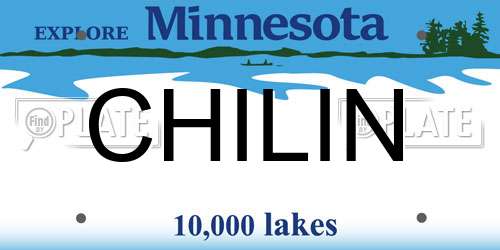 CHILIN Minnesota License Plate