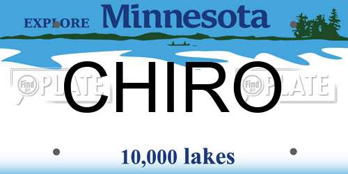 CHIRO Minnesota License Plate