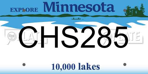 CHS285 Minnesota License Plate