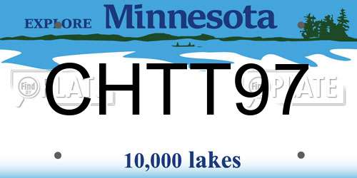 CHTT97 Minnesota License Plate