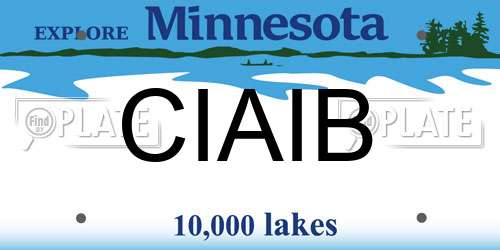 CIAIB Minnesota License Plate