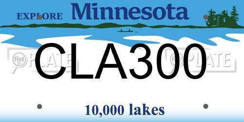 CLA300 Minnesota License Plate