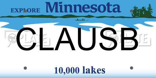 CLAUSB Minnesota License Plate