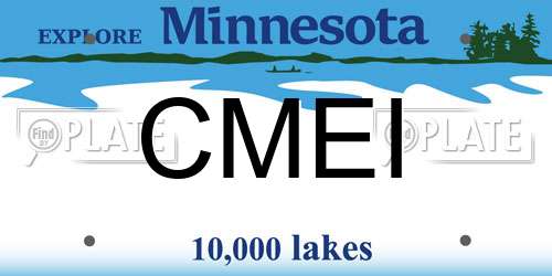 CMEI Minnesota License Plate