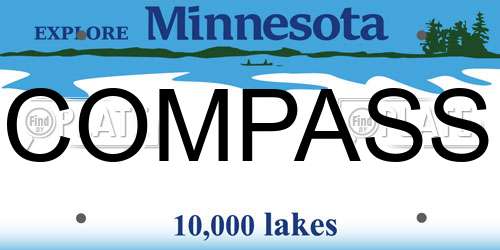 COMPASS Minnesota License Plate