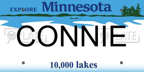 CONNIE Minnesota License Plate