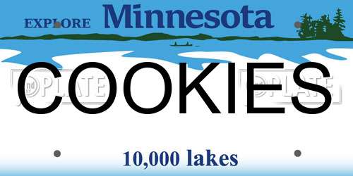 COOKIES Minnesota License Plate