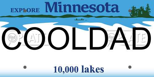COOLDAD Minnesota License Plate