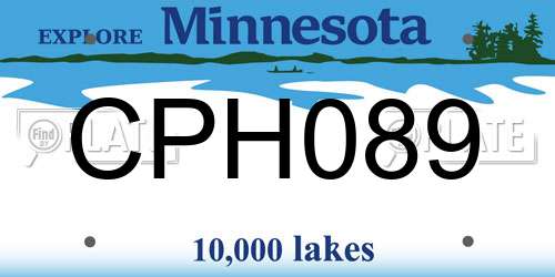 CPH089 Minnesota License Plate