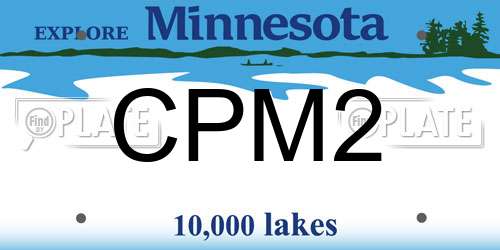 CPM2 Minnesota License Plate