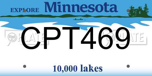 CPT469 Minnesota License Plate