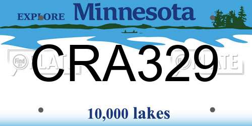 CRA329 Minnesota License Plate