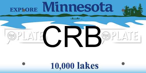 CRB Minnesota License Plate