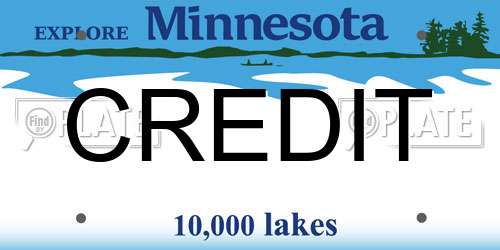 CREDIT Minnesota License Plate