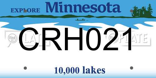 CRH021 Minnesota License Plate