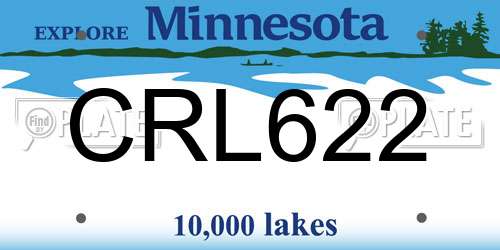 CRL622 Minnesota License Plate