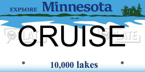 CRUISE Minnesota License Plate