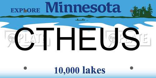 CTHEUS Minnesota License Plate