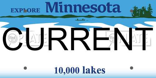 CURRENT Minnesota License Plate