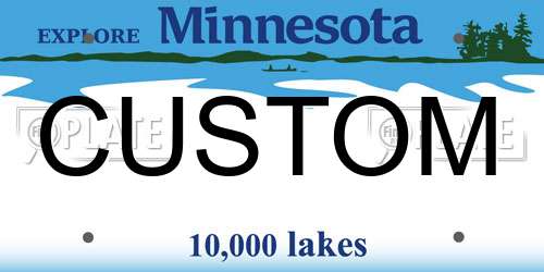 CUSTOM Minnesota License Plate