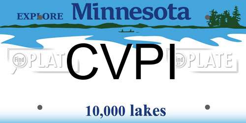 CVPI Minnesota License Plate