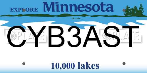 CYB3AST Minnesota License Plate
