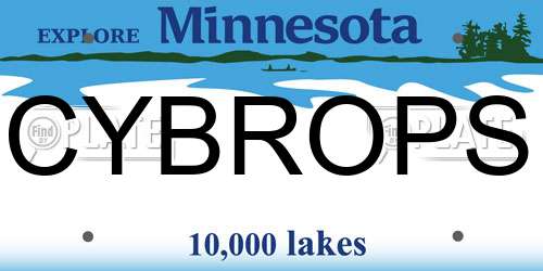 CYBROPS Minnesota License Plate
