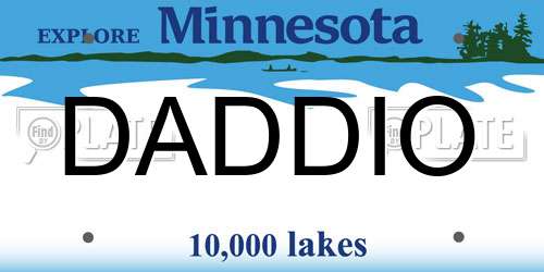 DADDIO Minnesota License Plate
