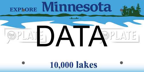 DATA Minnesota License Plate