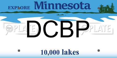 DCBP Minnesota License Plate