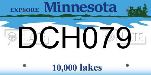 DCH079 Minnesota License Plate