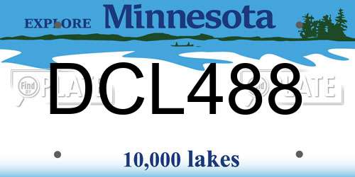 DCL488 Minnesota License Plate