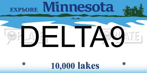 DELTA9 Minnesota License Plate