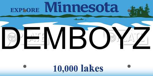 DEMBOYZ Minnesota License Plate