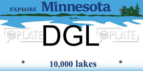 DGL Minnesota License Plate