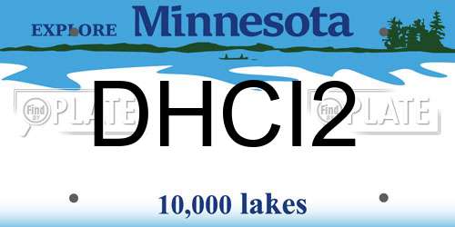 DHCI2 Minnesota License Plate