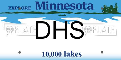 DHS Minnesota License Plate