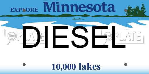 DIESEL Minnesota License Plate